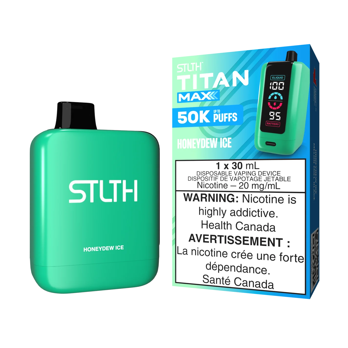 STLTH TITAN MAX - Rechargeable Disposable - 50,000 Puffs [ONTARIO]