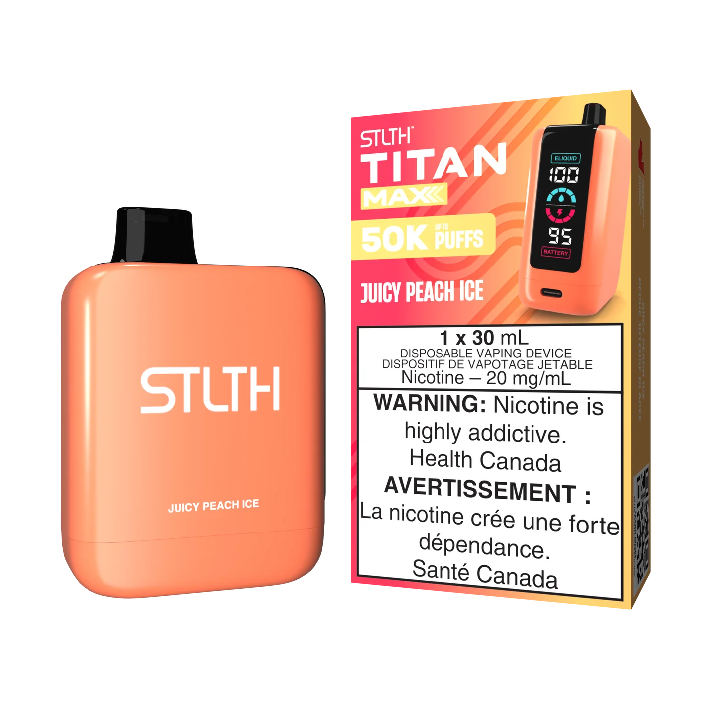 STLTH TITAN MAX - Rechargeable Disposable - 50,000 Puffs [ONTARIO]