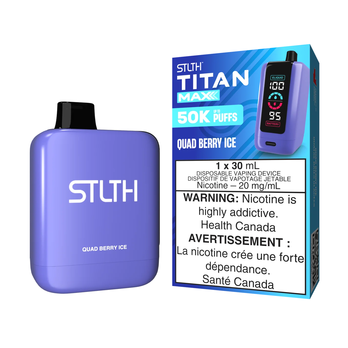 STLTH TITAN MAX - Rechargeable Disposable - 50,000 Puffs [ONTARIO]