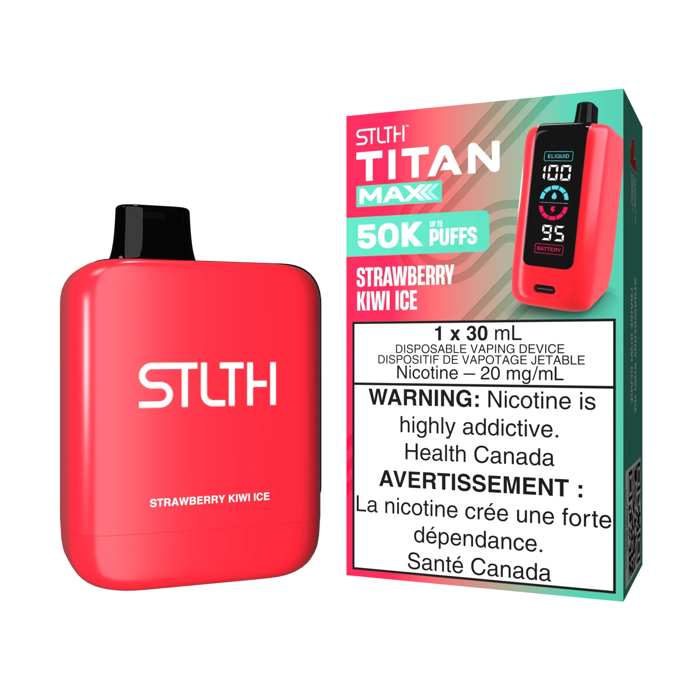 STLTH TITAN MAX - Rechargeable Disposable - 50,000 Puffs [ONTARIO]