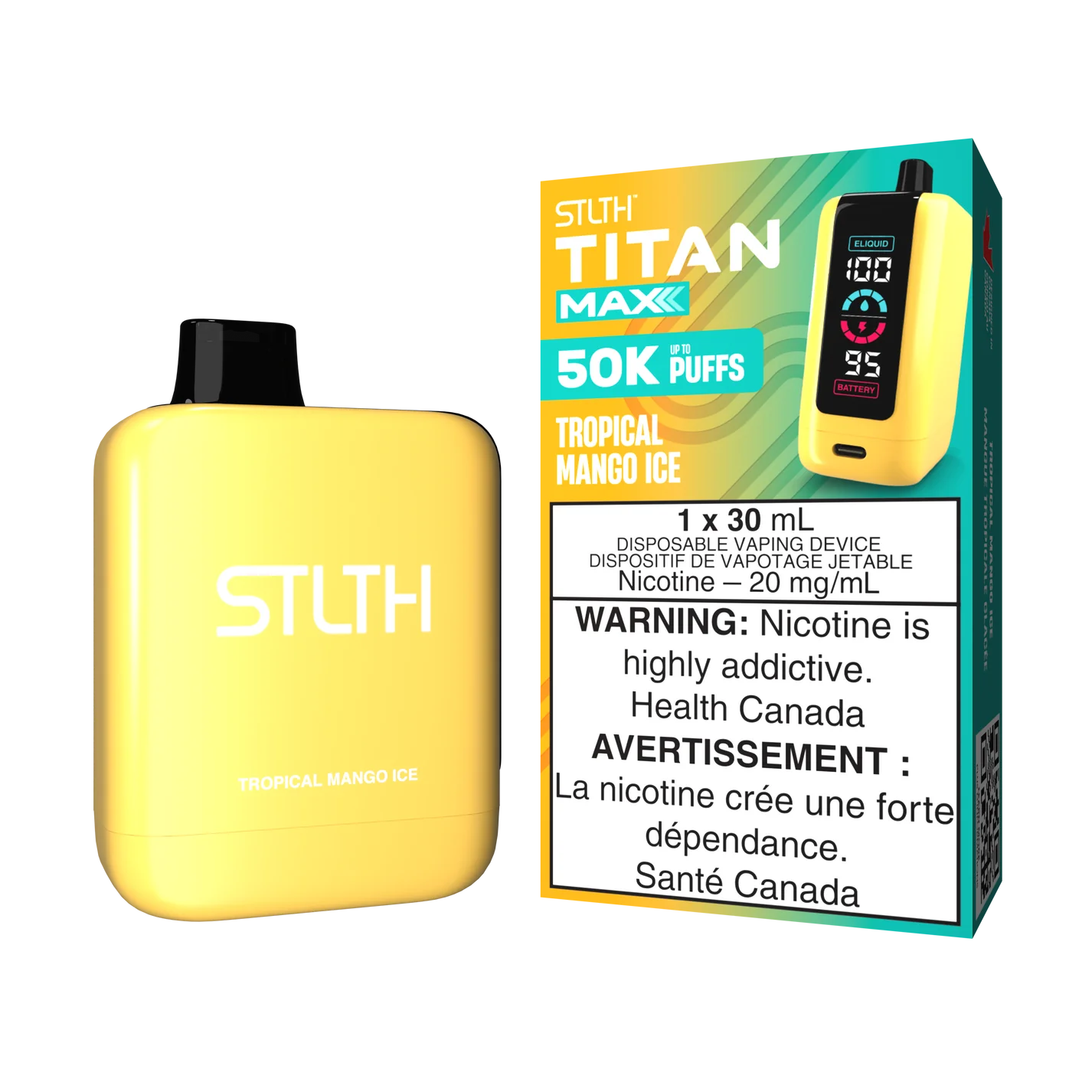 STLTH TITAN MAX - Rechargeable Disposable - 50,000 Puffs [ONTARIO]