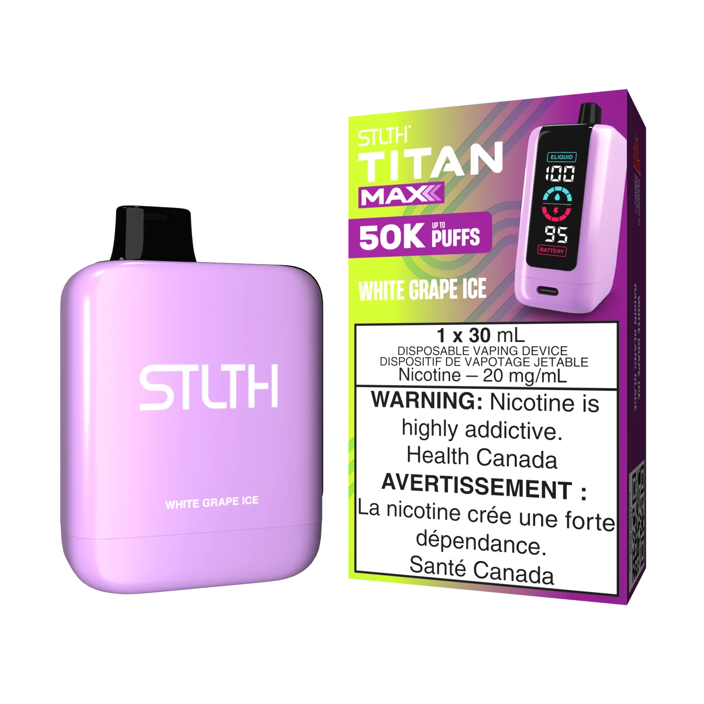 STLTH TITAN MAX - Rechargeable Disposable - 50,000 Puffs [ONTARIO]