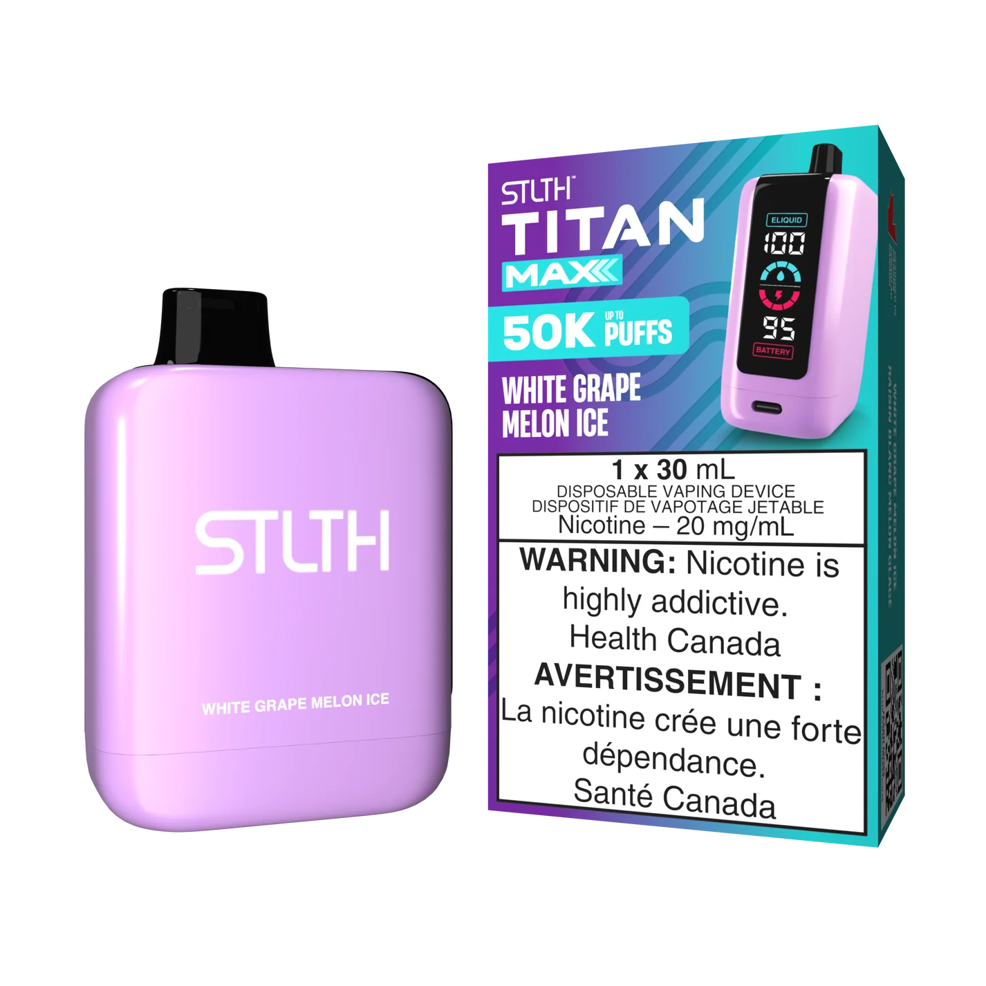 STLTH TITAN MAX - Rechargeable Disposable - 50,000 Puffs [ONTARIO]