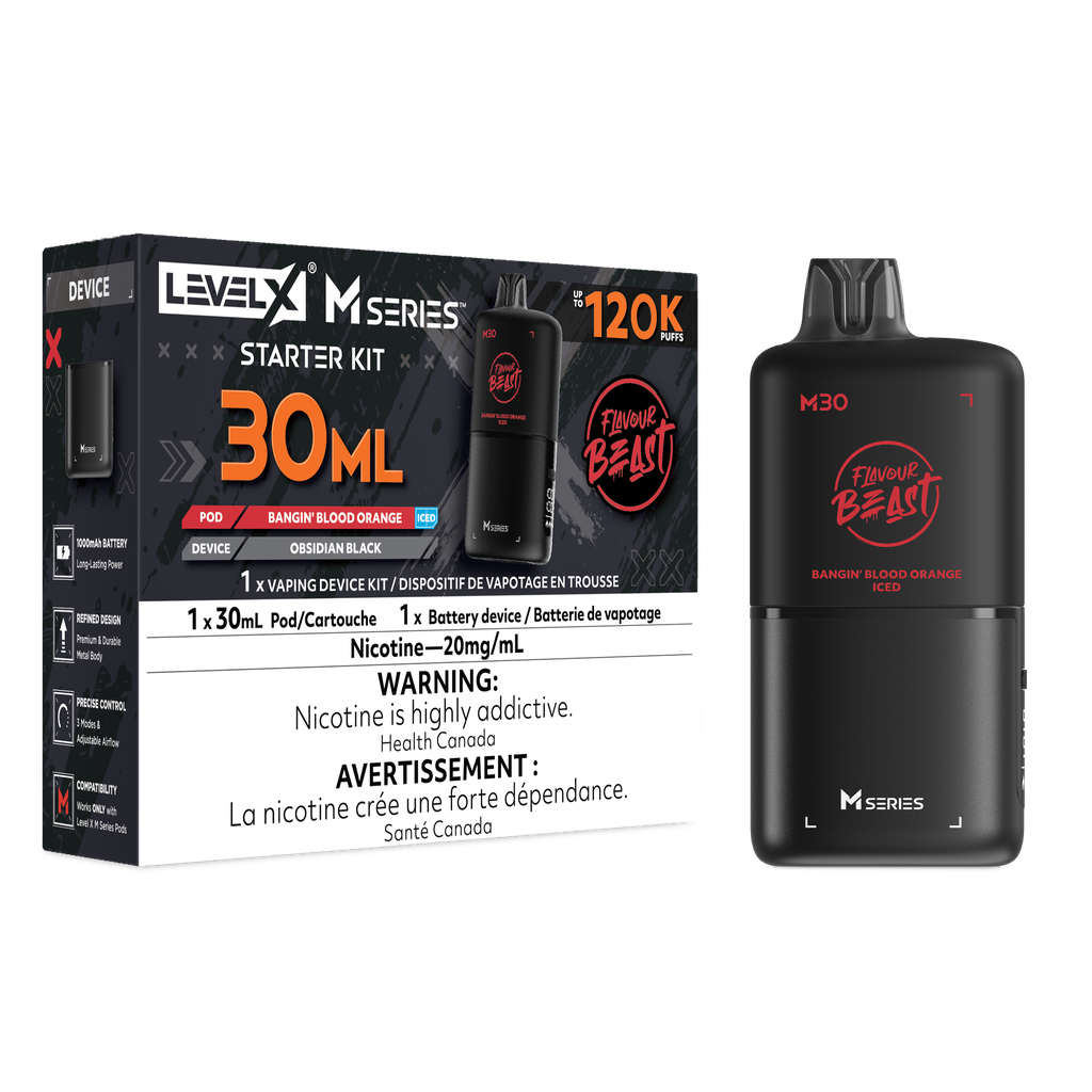 [ONT] Level X - Flavour Beast M Series 30mL - Starter Kit - 120k Puffs