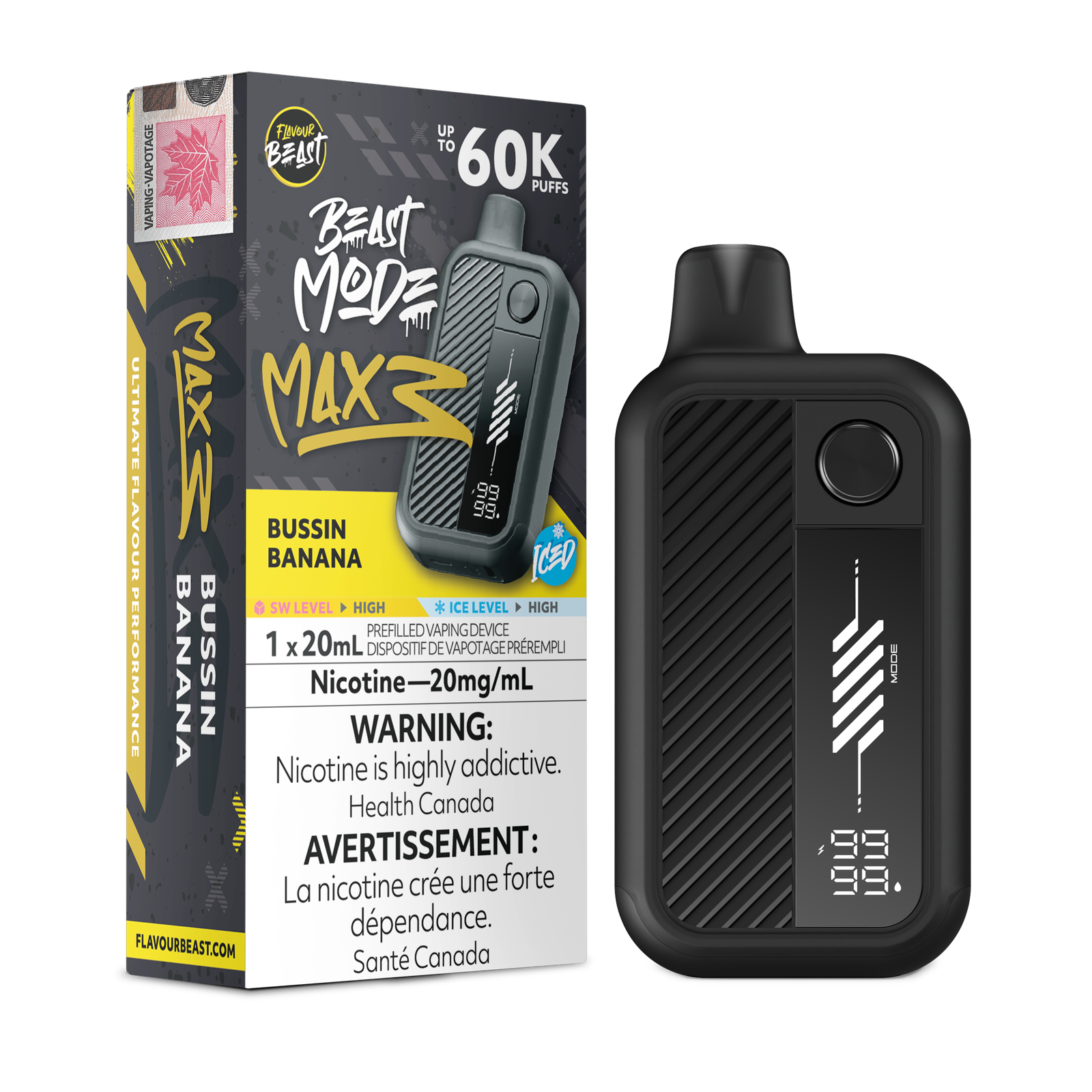 [ONT] Flavour Beast - Beast Mode MAX 3 - Rechargeable Disposable - 60k Puffs