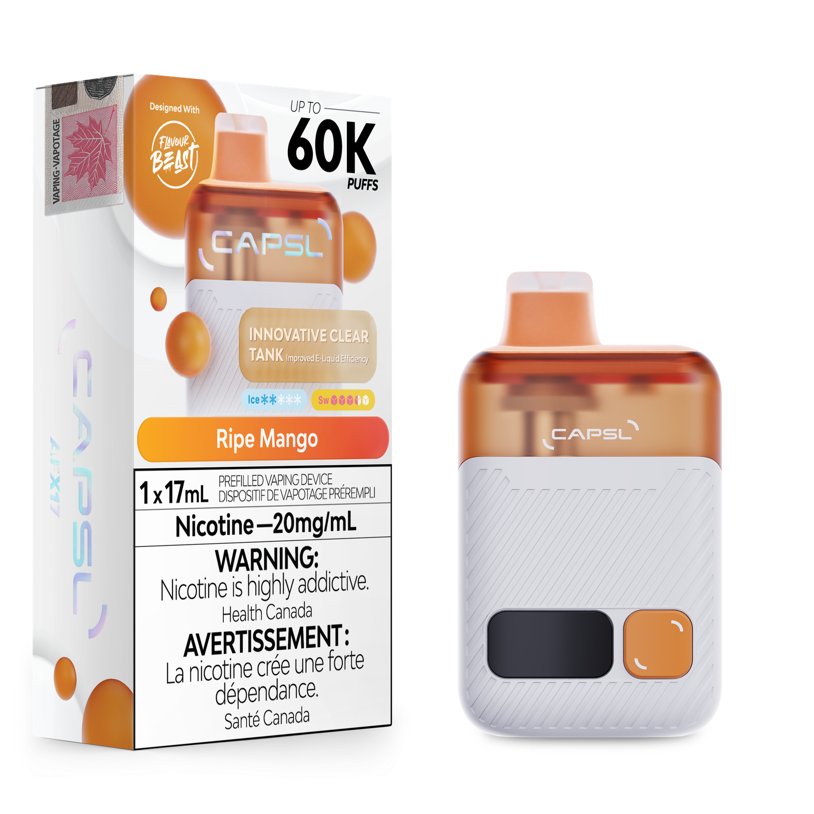 [ONT] CAPSL - AFX17 - Rechargeable Disposable - 60K Puffs