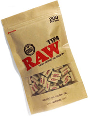 RAW - Classic Original Natural Unrefined Pre-Rolled Tips 200 Bag