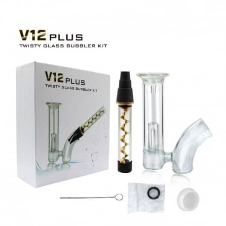 6” “V12 Plus” Twisty Glass Bubbler Pipe
